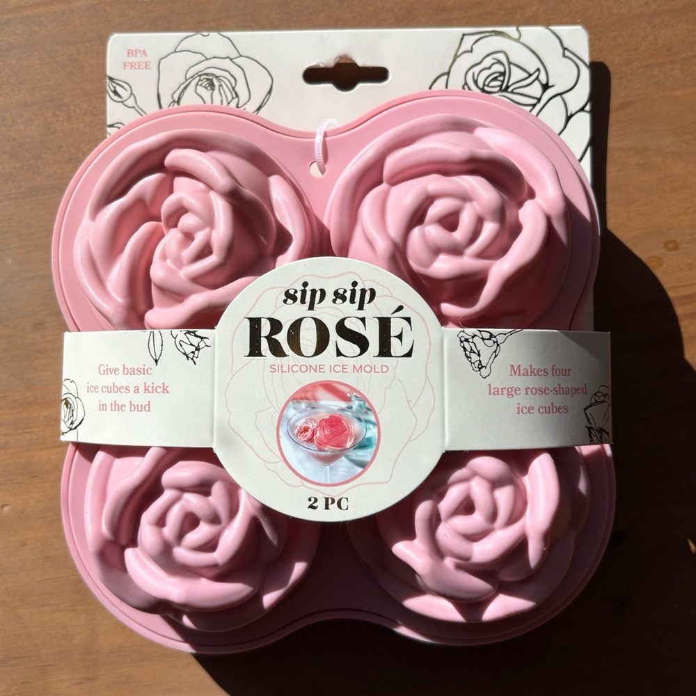 Rose Shaped Silicone 3D Ice Cube Tray